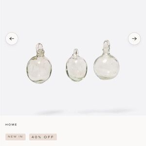 Amber Interiors Elegant Clear Glass Holiday Ornaments (11)